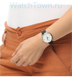 Michael Kors Portia Quartz White Dial Black Leather Strap Watch For Women - MK2658