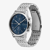 Lacoste Madrid Blue Dial Silver Steel Strap Watch for Men - 2011067