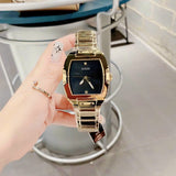 Guess Phoenix Black Dial Gold Steel Strap Watch for Men - GW0387G2