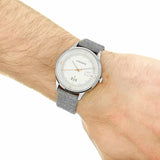 Lacoste Madrid White Dial Gray Leather Strap Watch for Men - 2011031