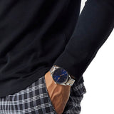 Lacoste Vienna Blue Dial Two Tone Steel Strap Watch for Men - 2011048
