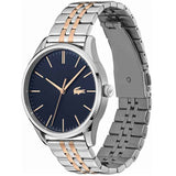 Lacoste Vienna Blue Dial Two Tone Steel Strap Watch for Men - 2011048