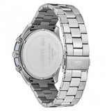 Lacoste Boston Chronograph Blue Dial Silver Steel Strap Watch for Men - 2011081