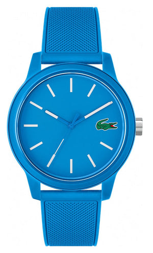 Lacoste 12.12 Blue Dial Blue Silicone Strap Watch for Men - 2011193