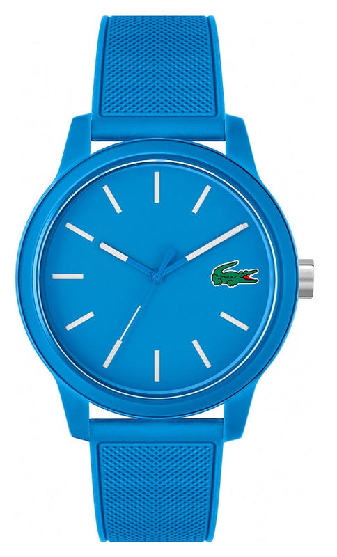Lacoste 12.12 Blue Dial Blue Silicone Strap Watch for Men - 2011193
