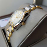 Tissot T Wave Mother of Pearl Dial Two Tone Steel Strap Watch for Women - T023.210.22.117.00