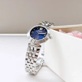 Versace Daphnis Analog Blue Dial Silver Steel Strap Watch for Women - VEOCA0124