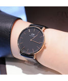 Daniel Wellington Classic Reading Black Dial Black Leather Strap Watch For Men - DW00100129