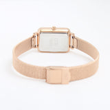 Daniel Wellington Quadro Unitone Rose Gold Dial Rose Gold Mesh Strap Watch For Women - DW00100484