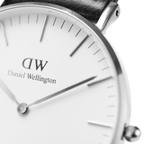 Daniel Wellington Classic Canterbury White Dial Two Tone NATO Strap Watch For Women - DW00100051