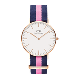 Daniel Wellington Classy Winchester White Dial Two Tone NATO Strap Watch For Women - DW00100065