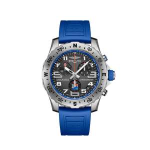 Breitling Endurance Pro Ironman World Championship Grey Dial Blue Rubber Strap Watch for Men - E823103A1M1S1