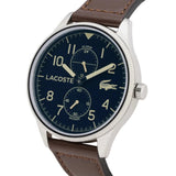 Lacoste Continental Blue Dial Brown Leather Strap Watch for Men - 2011040