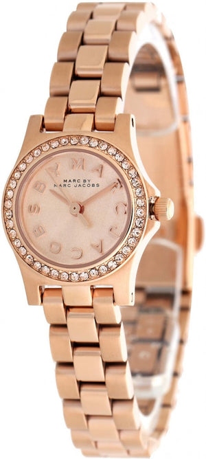Marc Jacobs Henry Rose Gold Dial Rose Gold Steel Strap Watch for Women - MBM3278