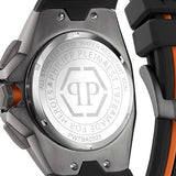 Philipp Plein Octagon Black Grey Black And Orange Silicone Strap Watch for Men - PWTBA0523