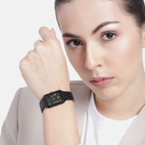 Fossil Raquel Black Dial Black Metal Bracelet Watch for Women - ES5385
