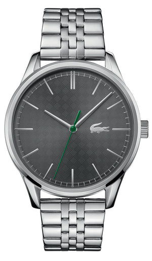 Lacoste Vienna Gray Dial Gray Steel Strap Watch for Men - 2011073T