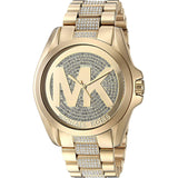 Michael Kors Bradshaw Gold Dial Gold Steel Strap Watch for Women - MK6487