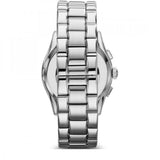 Emporio Armani Valente Chronograph Black Dial Silver Stainless Steel Watch For Men - AR0673