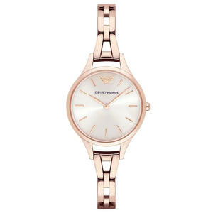 Emporio Armani Aurora Rose Gold Dial Rose Gold Steel Strap Watch for Women - AR11055