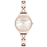Emporio Armani Aurora Rose Gold Dial Rose Gold Steel Strap Watch for Women - AR11055