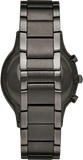 Emporio Armani Renato Chronograph Blue Dial Grey Steel Strap Watch For Men - A11215