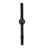 Emporio Armani Kappa Black Dial Black Mesh Strap Watch for Women - AR11252
