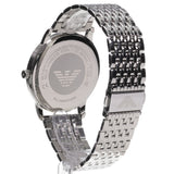 Emporio Armani Minimalist Green Dial Silver Steel Strap Watch for Men - AR11644