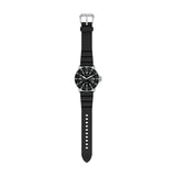 Emporio Armani World Explorer Solar Black Dial Black Silicone Strap Watch for Men - AR11788