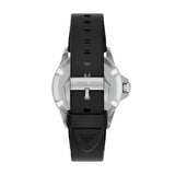 Emporio Armani World Explorer Solar Black Dial Black Silicone Strap Watch for Men - AR11788