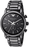 Emporio Armani Luigi Chronograph Black Dial Black Stainless Steel Watch For Men - AR1507