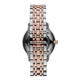 Emporio Armani Gianni Silver Dial Two Tone Steel Strap Watch for Women - AR1603