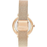 Fossil Jacqueline Mother of Pearl White Dial Gold Mesh Strap Watch for Women - ES4352