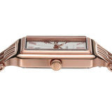 Fossil Raquel Three Hand Date White Dial Rose Gold Steel Strap Watch For Women - ES5271