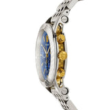 Versace Sport Tech Chronograph Blue Dial Silver Steel Strap Watch for Men - VELT00219