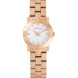 Marc Jacobs Mini Amy White Dial Rose Gold Steel Strap Watch for Women - MBM3078