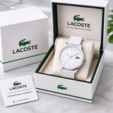 Lacoste 12.12 White Dial White Silicon Strap Watch for Men - 2010984