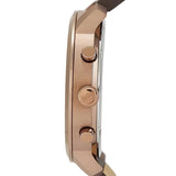 Lacoste Replay Chronograph Black Dial Brown Leather Strap Watch for Men - 2011257