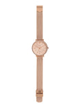 Fossil Jacqueline Quartz Rose Gold Dial Rose Gold Mesh Strap Watch for Women - ES4628