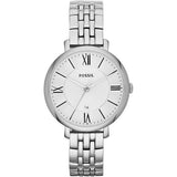 Fossil Jacqueline White Dial Silver Steel Strap Watch for Women - ES3433