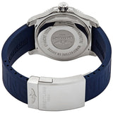 Breitling Superocean 44mm Automatic Blue Dial Blue Rubber Strap Watch for Men - A17367D81C1S2