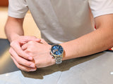 Tag Heuer Carrera Automatic Chronograph Blue Dial Silver Steel Strap Watch for Men - CBK2115.BA0715