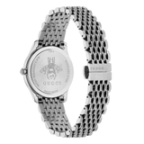 Gucci G Timeless Quartz Silver Dial Silver Steel Strap Watch For Women - YA1265019