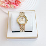 Guess Rumour Quartz Gold Dial Gold Steel Strap Watch For Women - GW0613L2