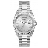 Guess Connoisseur Silver Dial Silver Steel Strap Watch for Men - GW0265G6
