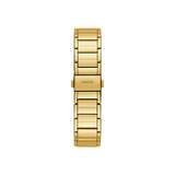 Guess Fusion Chronograph Gold Dial Gold Steel Strap Watch for Women - GW0552L2