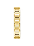 Guess Muse Crystals White Dial Rose Gold Steel Strap Watch For Women - W1008L2