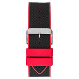Guess Navigator Black Dial Black Rubber Strap Watch for Men - GW0264G1