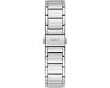 Guess Fusion Chronograph Crystals Silver Dial Silver Steel Strap Watch For Women - GW0552L1