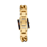 Michael Kors Chain Lock Analog Silver Dial Two Tone Steel Strap Watch for Women - MK4808